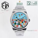 EW Factory Rolex Oyster Perpetual Cal.3230 41mm Steel Celebration motif Dial Watch